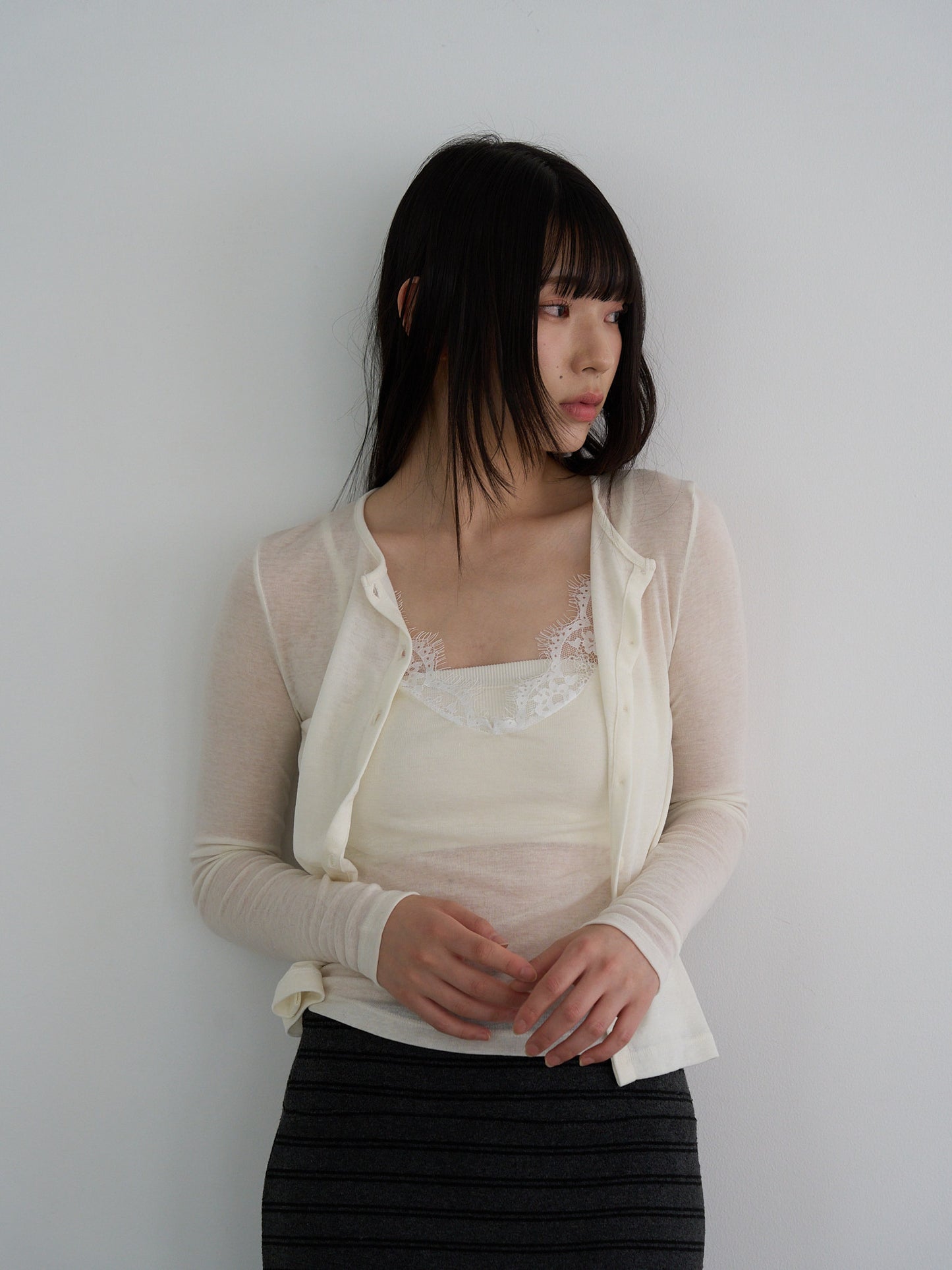 layered cardigan set
