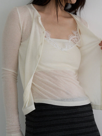 layered cardigan set