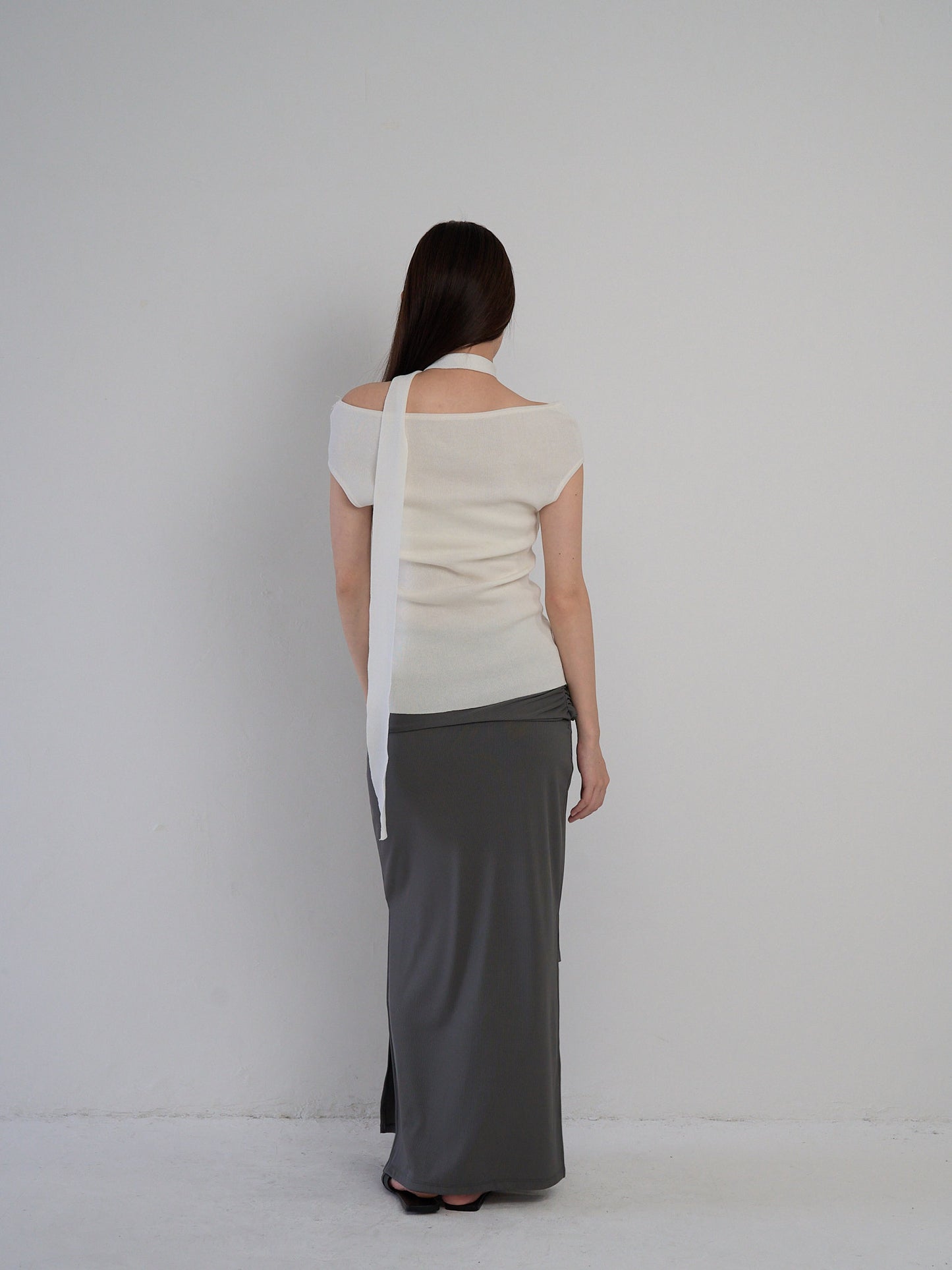 boat neck tie tops