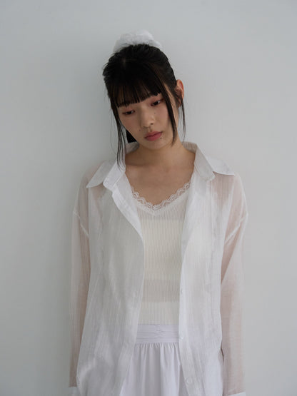 3‑piece sheer cami set