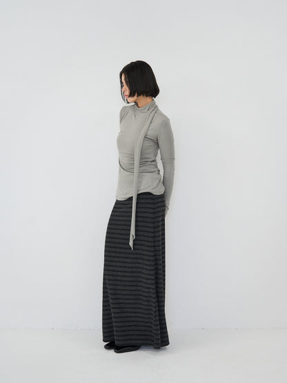 scarf turtleneck top