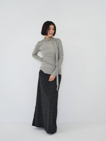 scarf turtleneck top