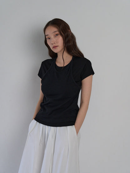 halter layered tops