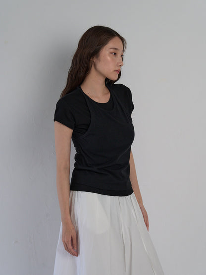 halter layered tops