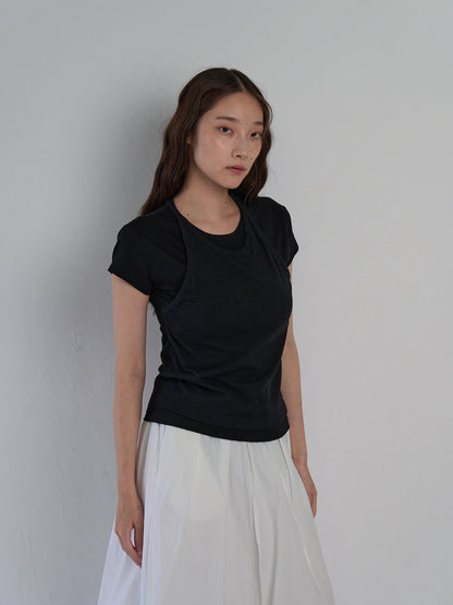 halter layered tops