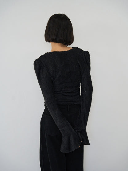 drape knit blouse