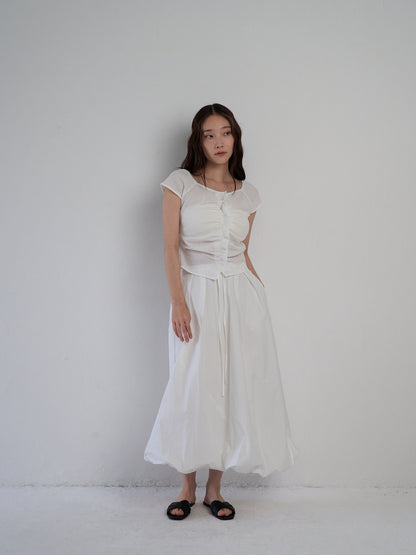 frill waffle knit