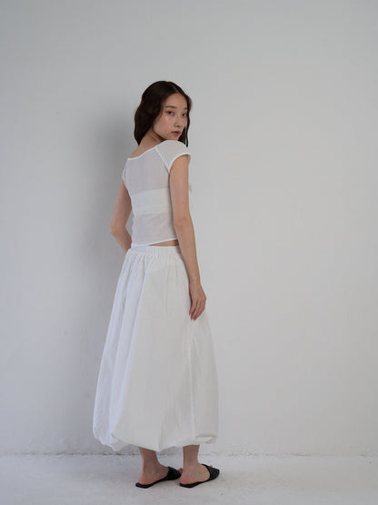 frill waffle knit