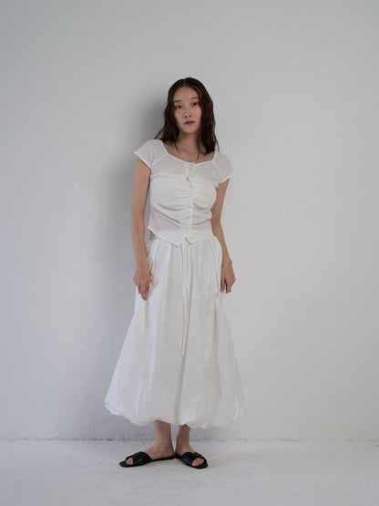 frill waffle knit