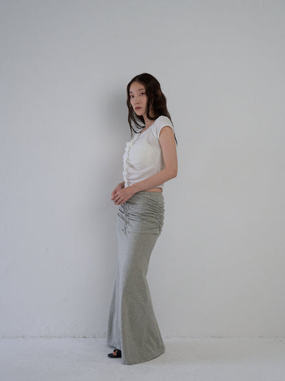 frill waffle knit