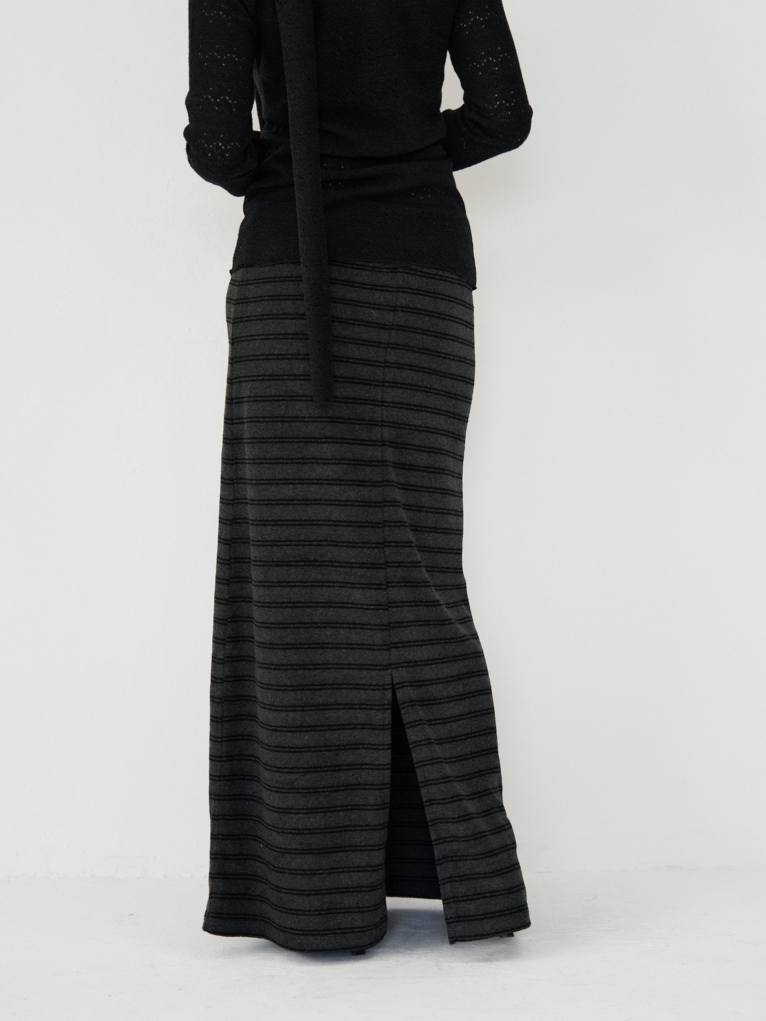 Geeong striped knit skirt お値下げはコメント下さい！ ストライプニットスカート｜ウエストゴムで快適・着回し◎ | geeong