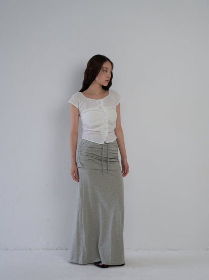 frill waffle knit