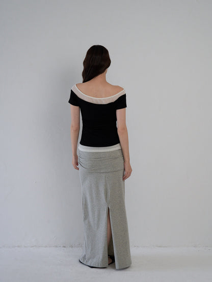 two tone layered T