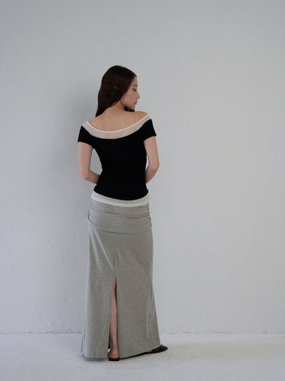 two tone layered T