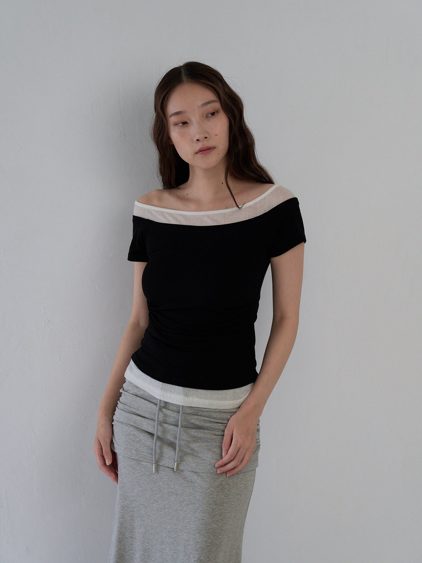 two tone layered T