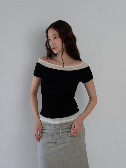 two tone layered T