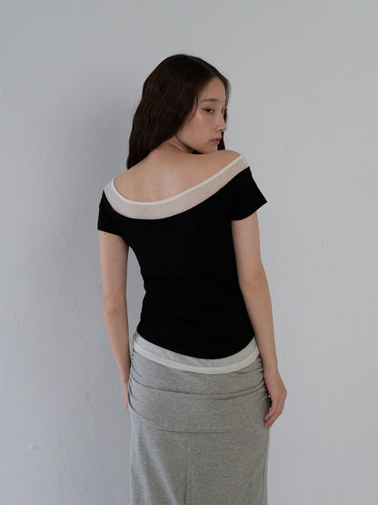 two tone layered T