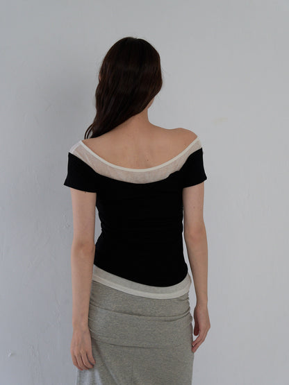 two tone layered T
