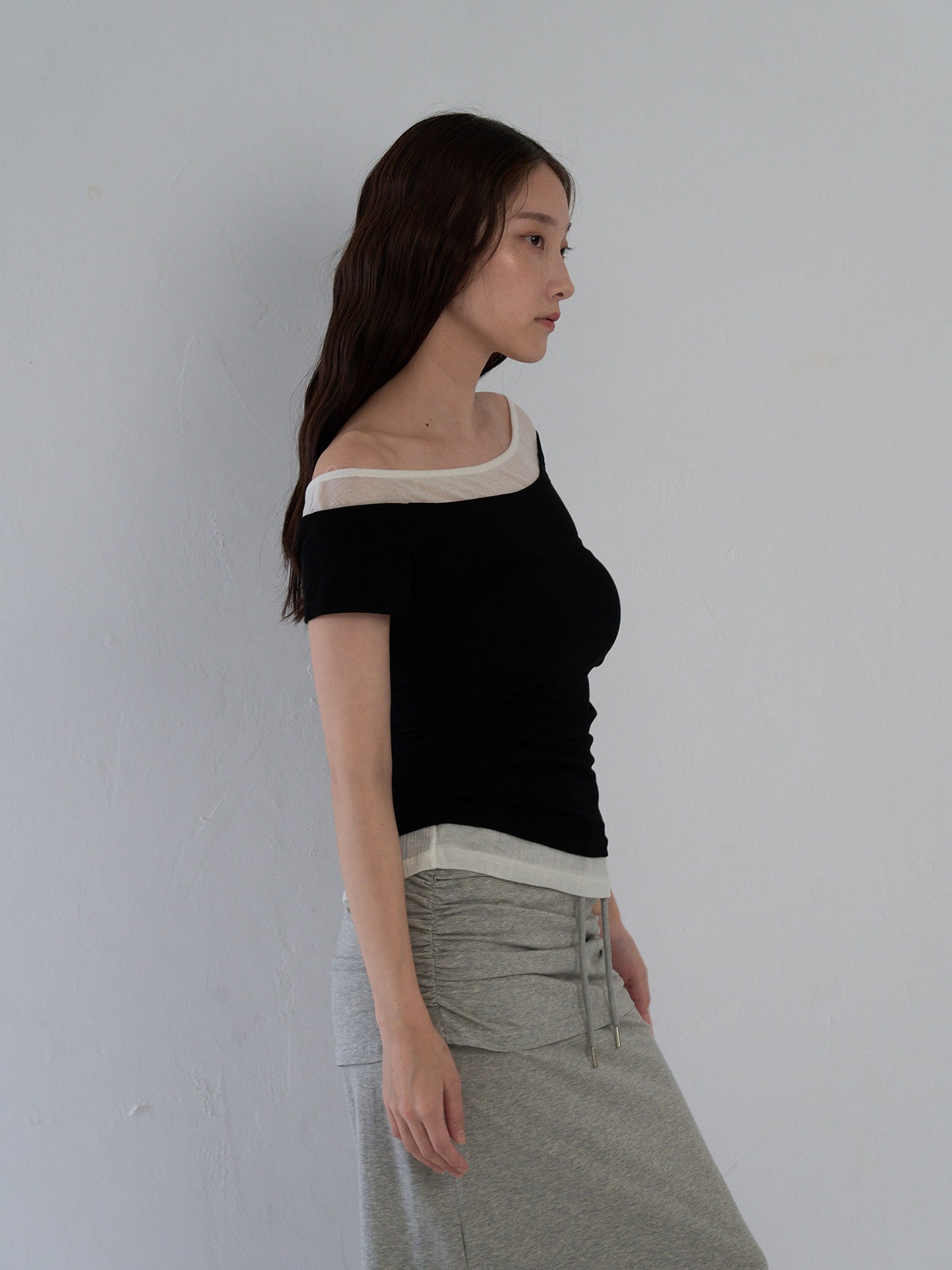 two tone layered T