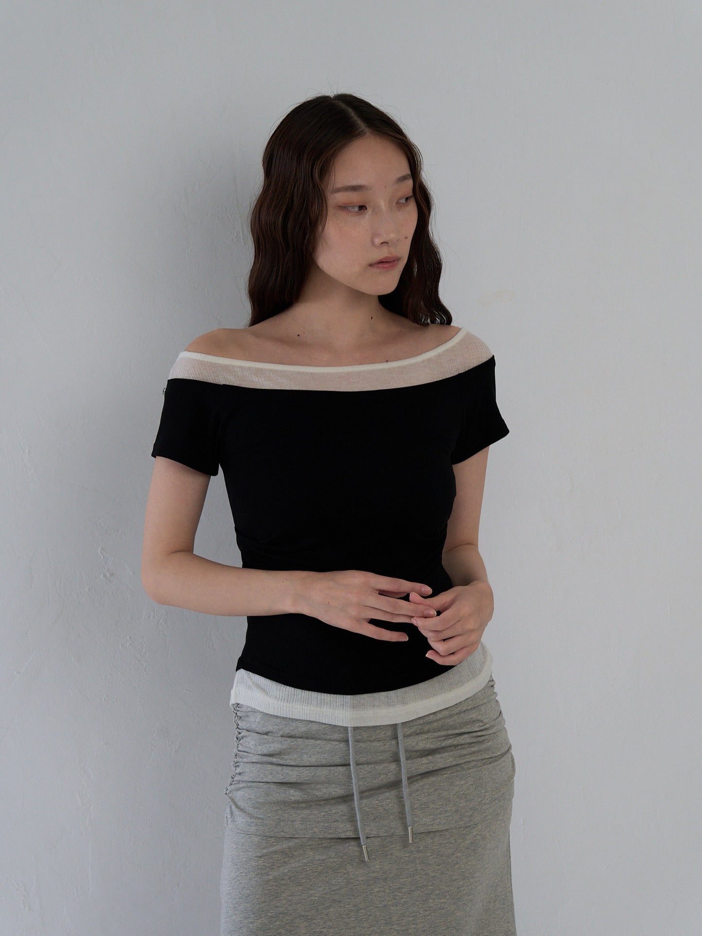 two tone layered T