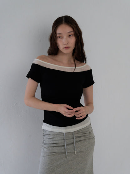 two tone layered T