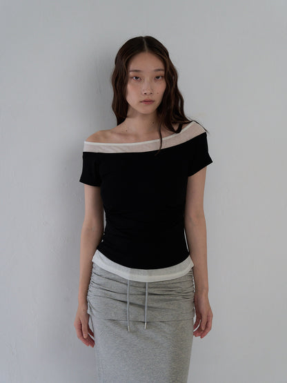 two tone layered T