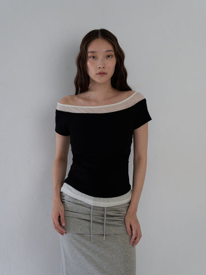 two tone layered T
