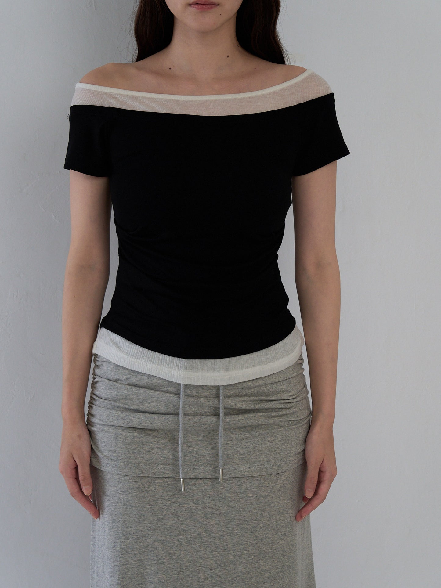 two tone layered T