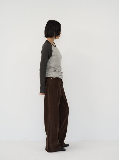wool wide pants