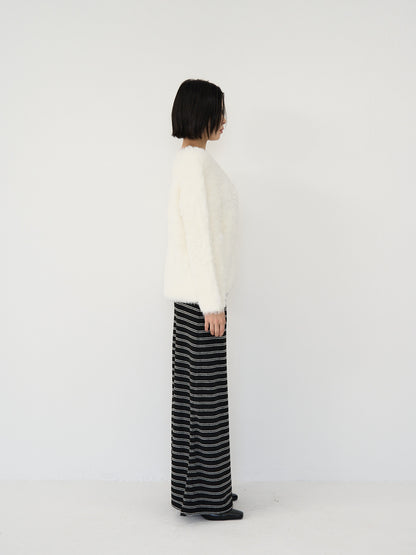 feather knit pullover