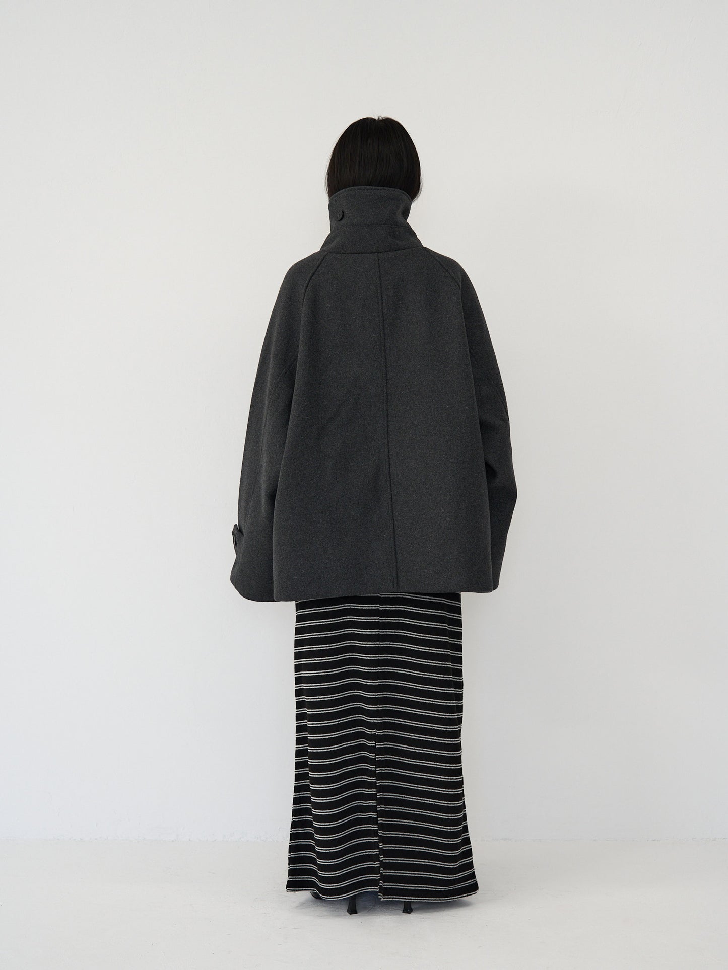 flap pocket wool coat