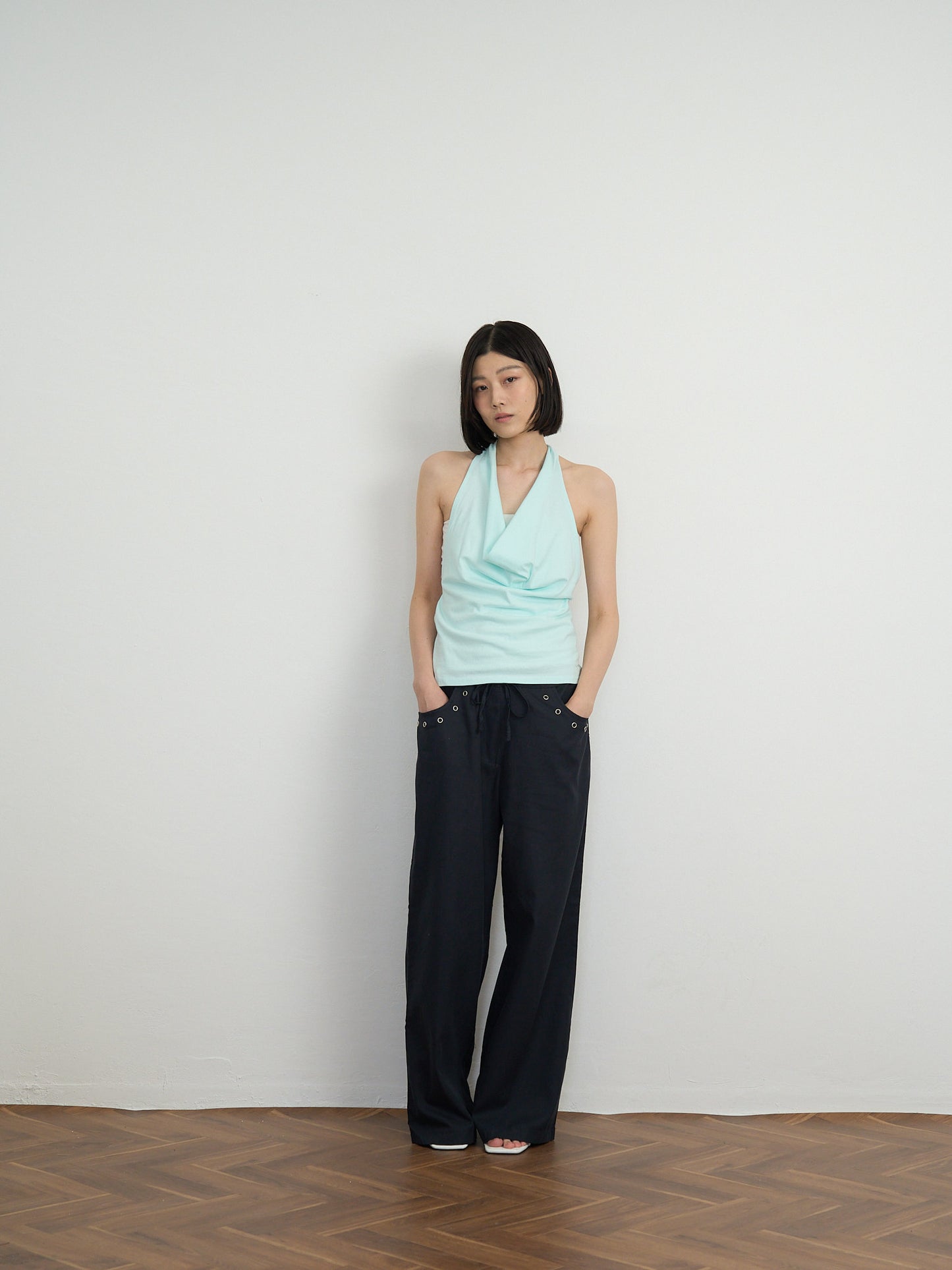 eyelet wide pants