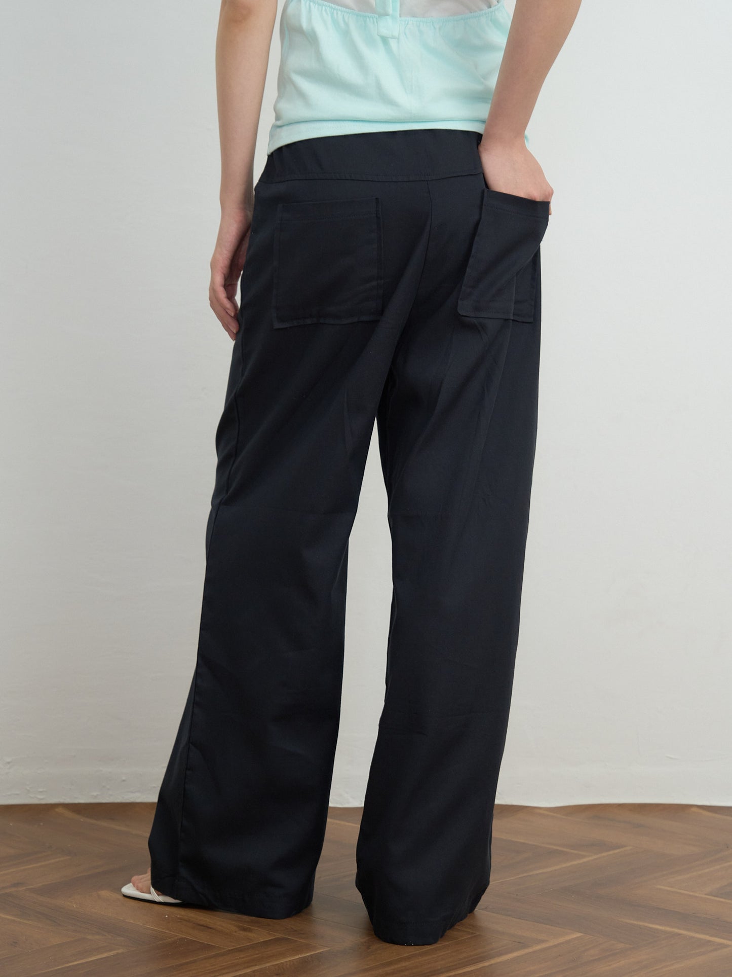 eyelet wide pants