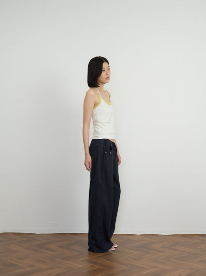 two tone halter cami