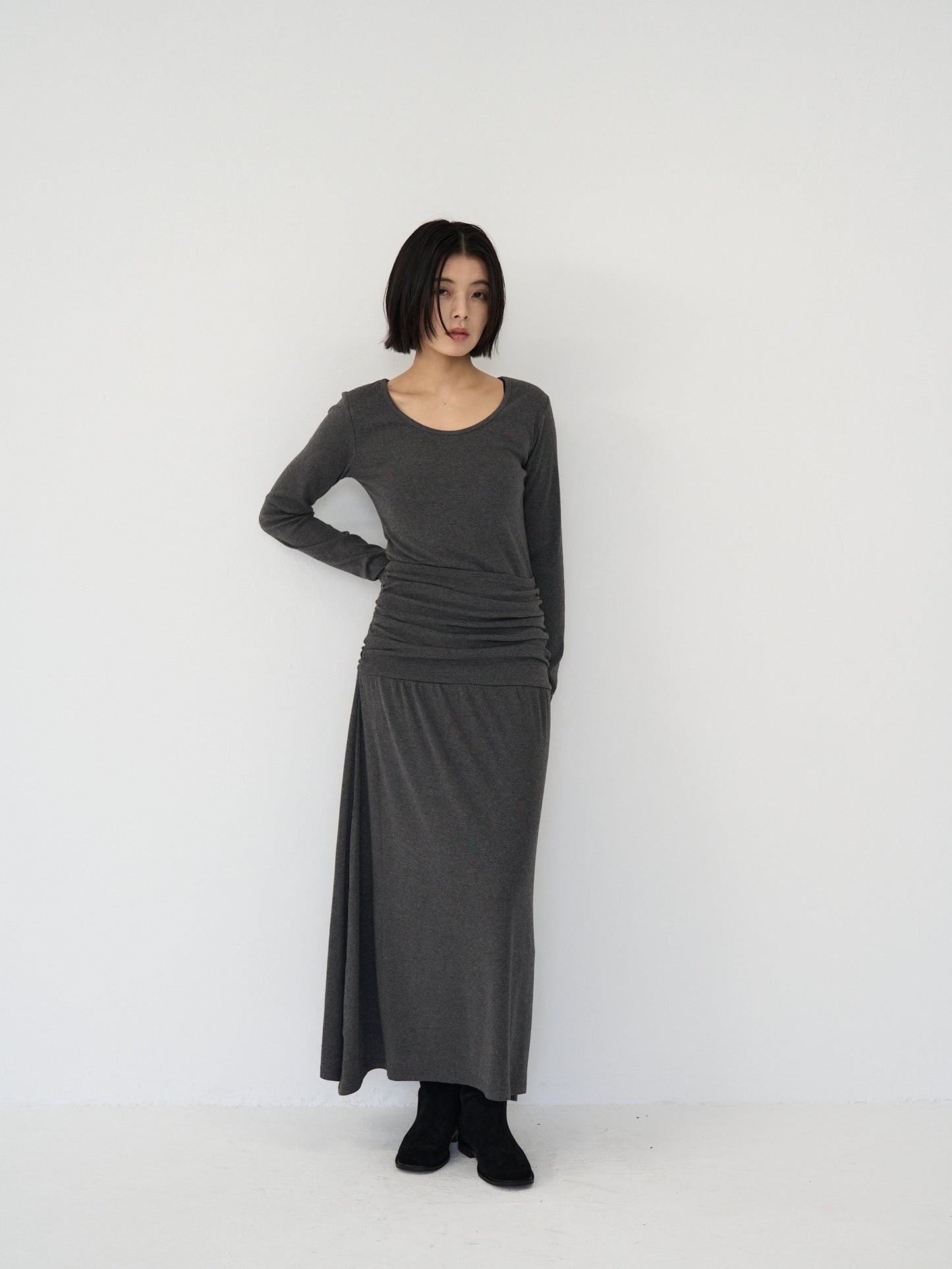 gather long one-piece