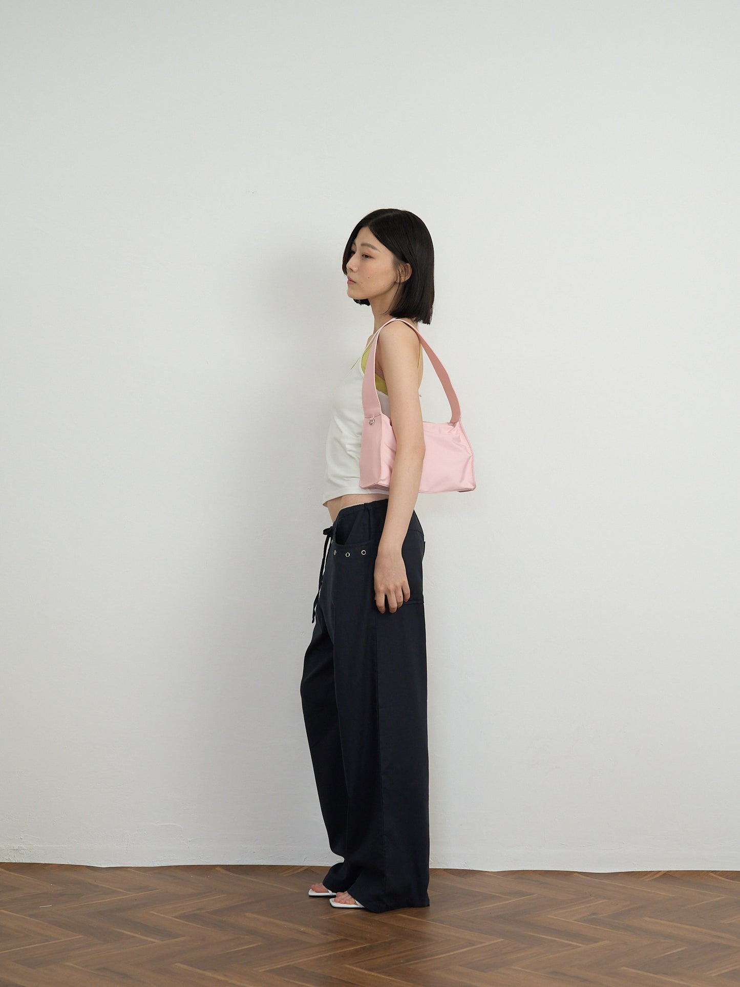 two tone halter cami
