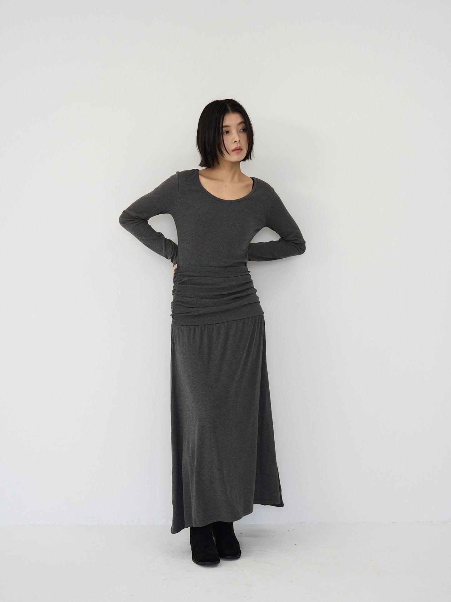 gather long one-piece