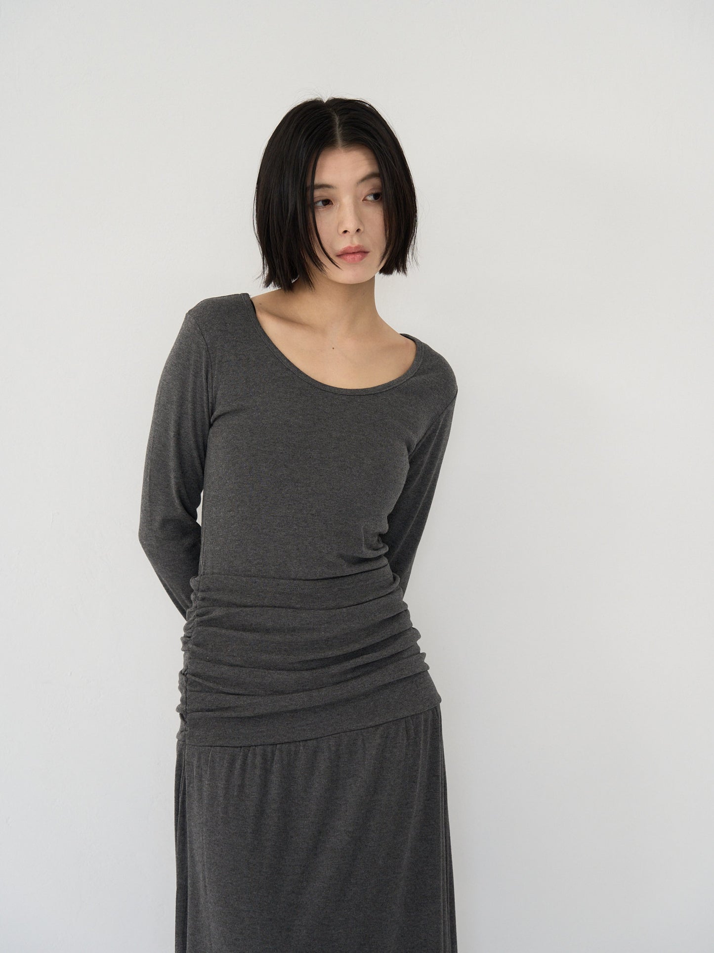 gather long one-piece