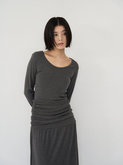 gather long one-piece