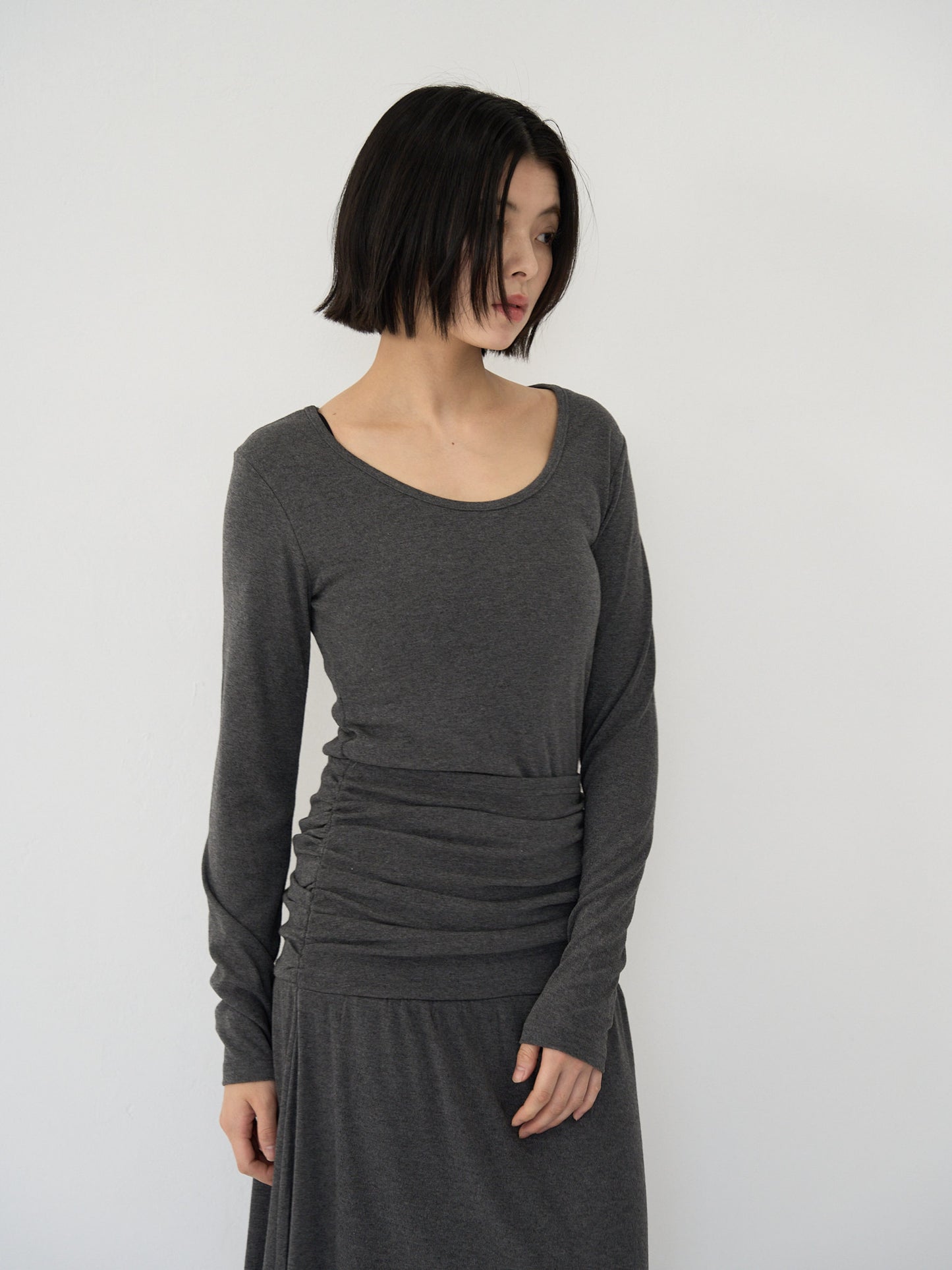 gather long one-piece