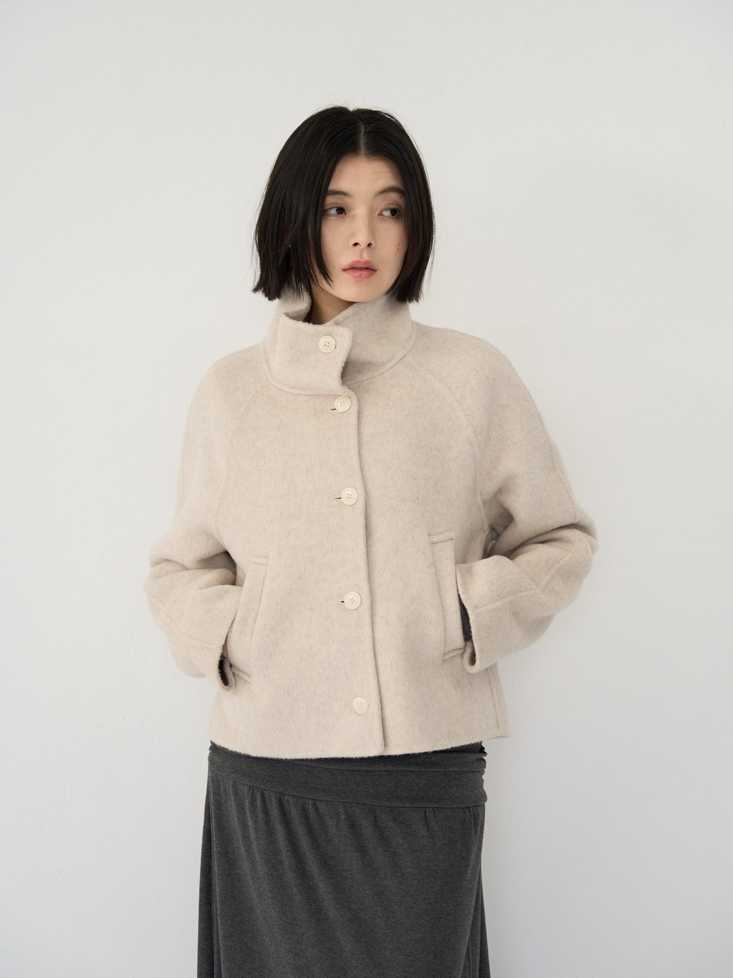 wool short jacket