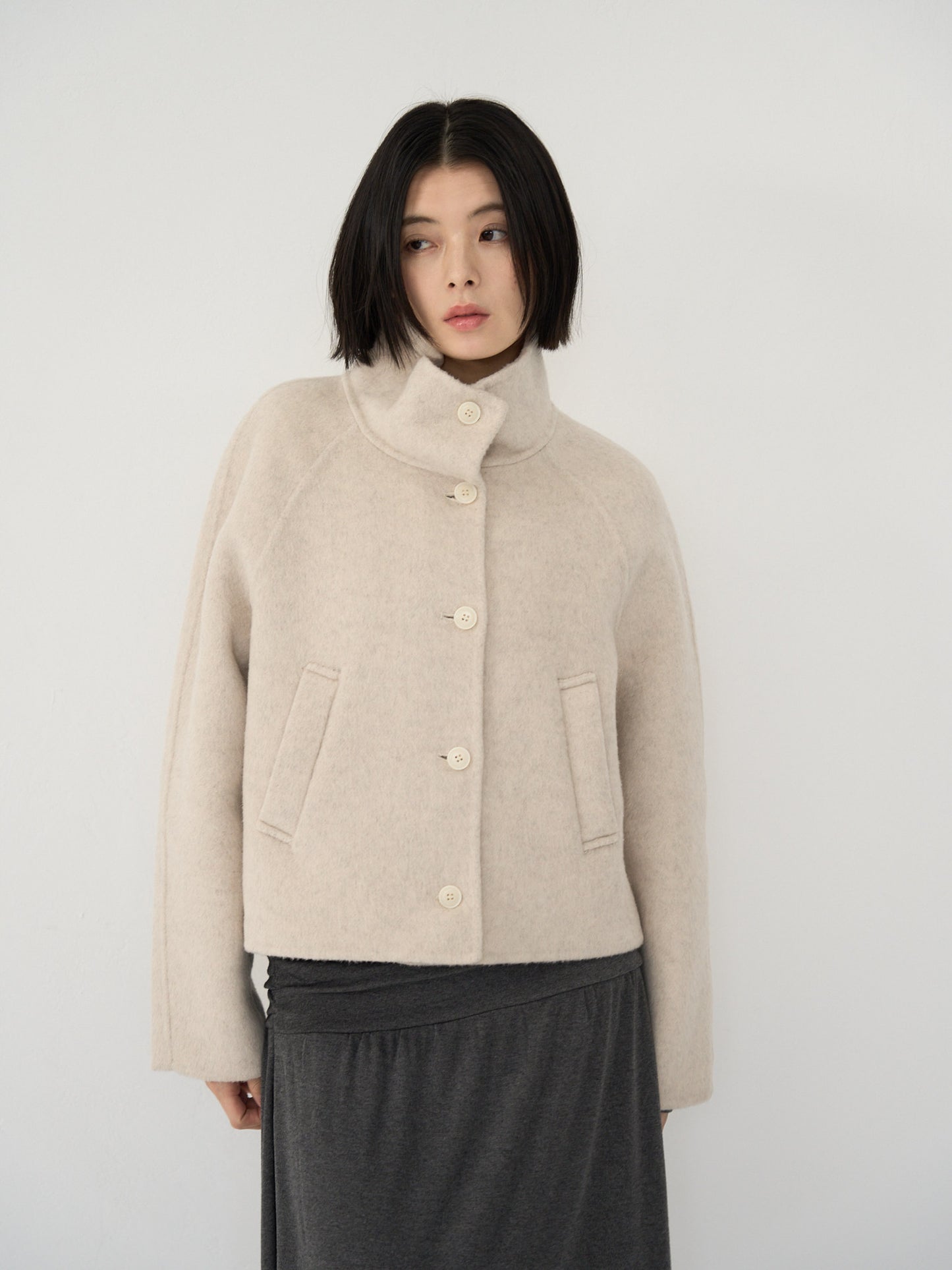 wool short jacket
