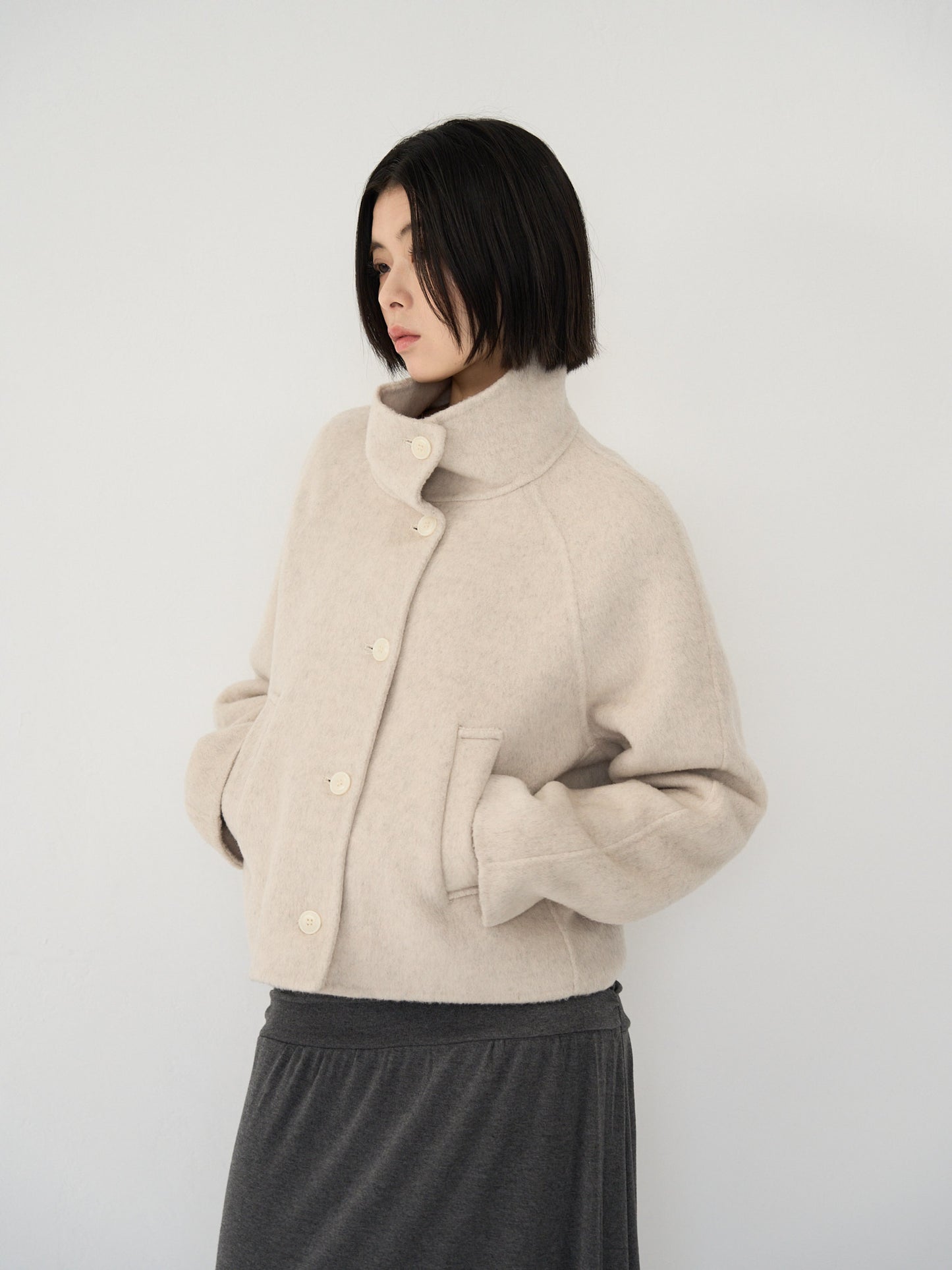 wool short jacket