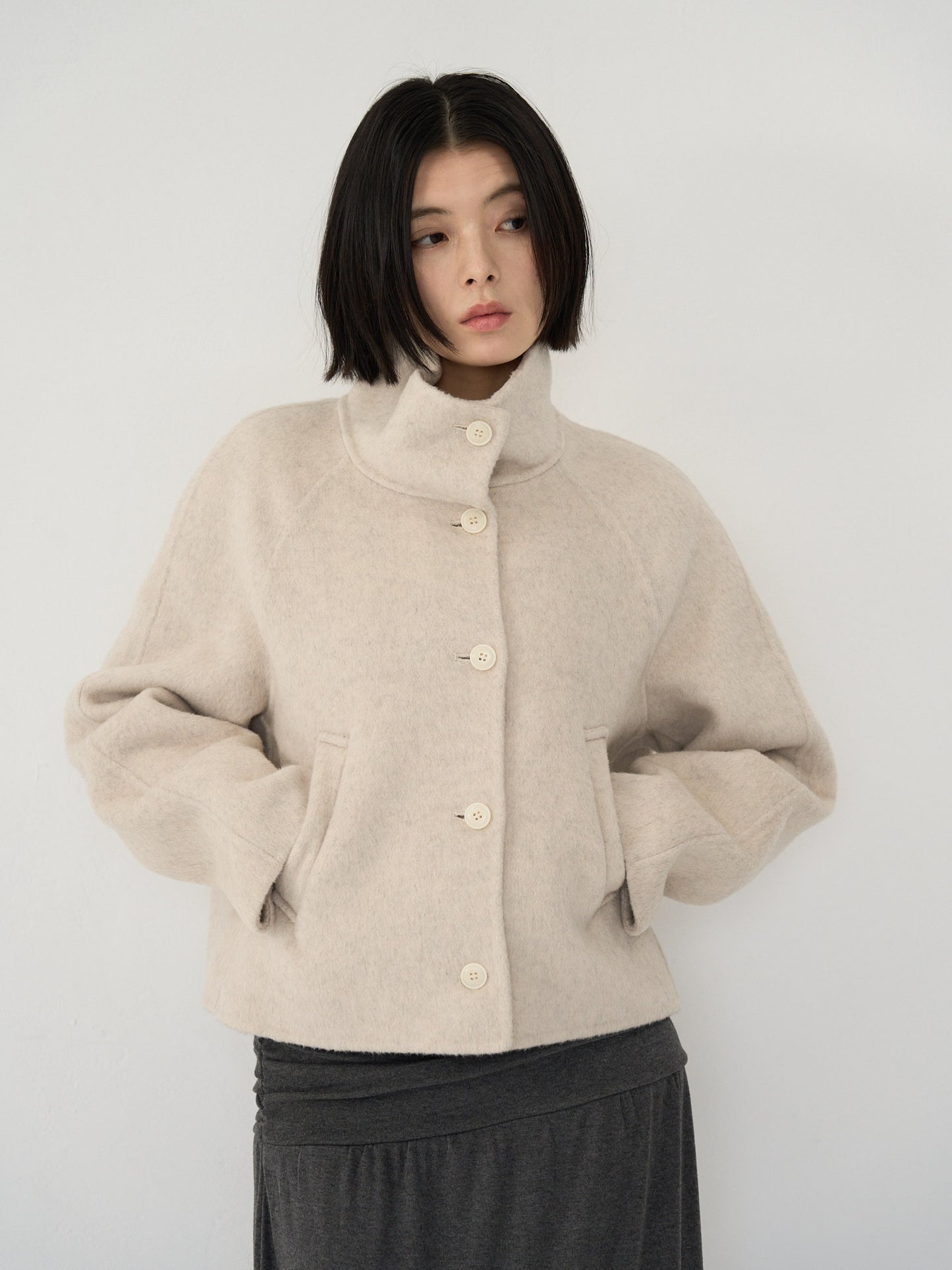 wool short jacket