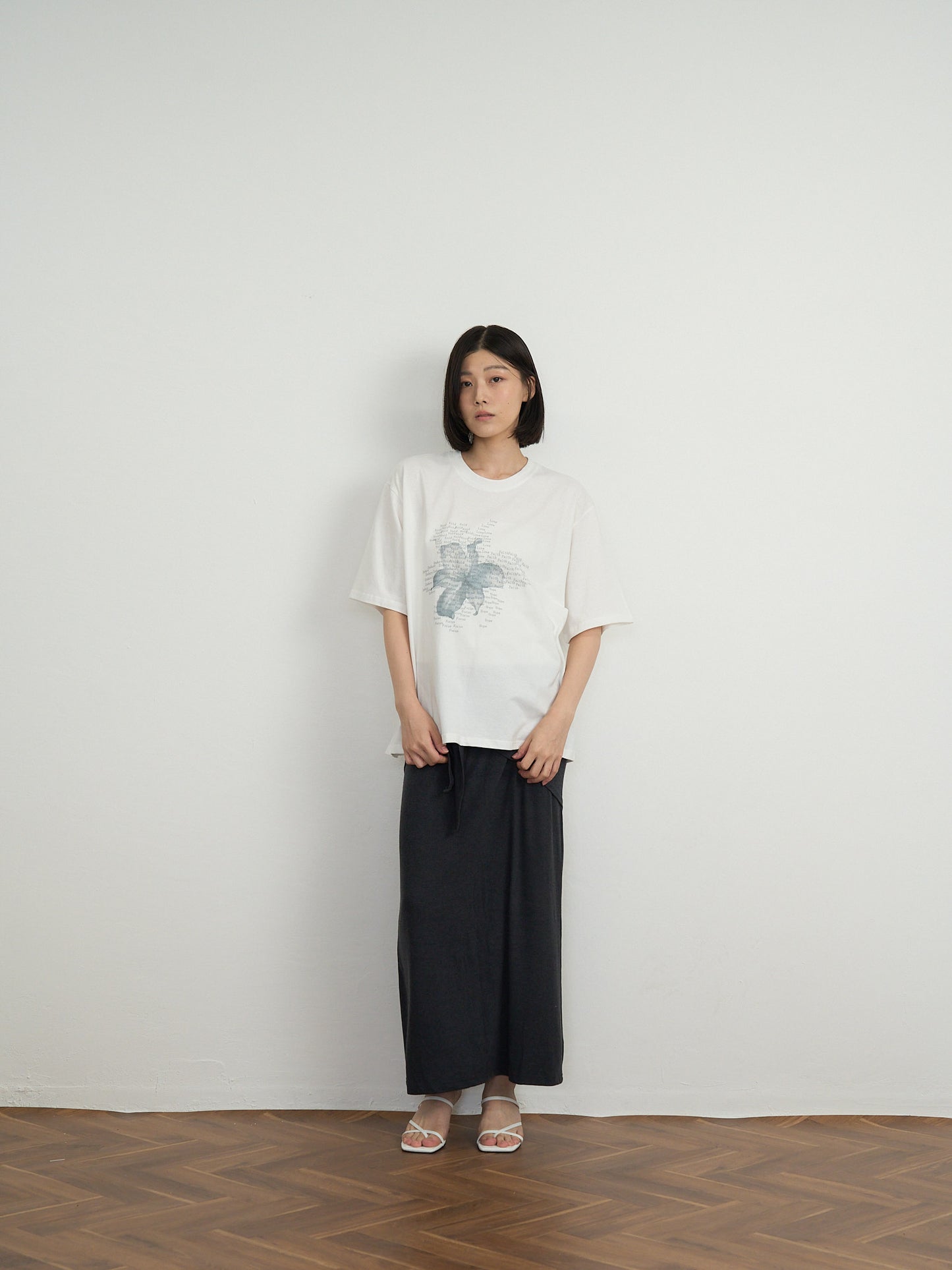 flower over tee