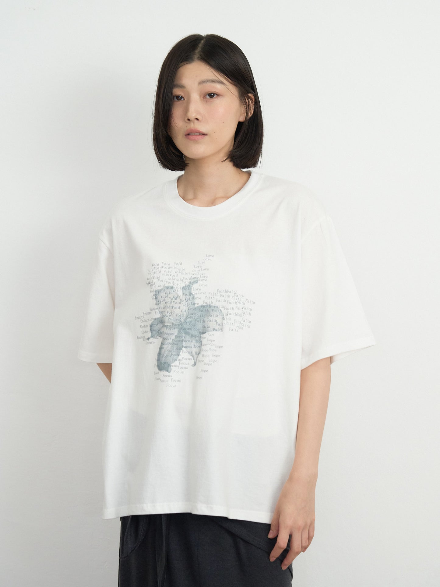 flower over tee