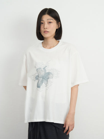 flower over tee