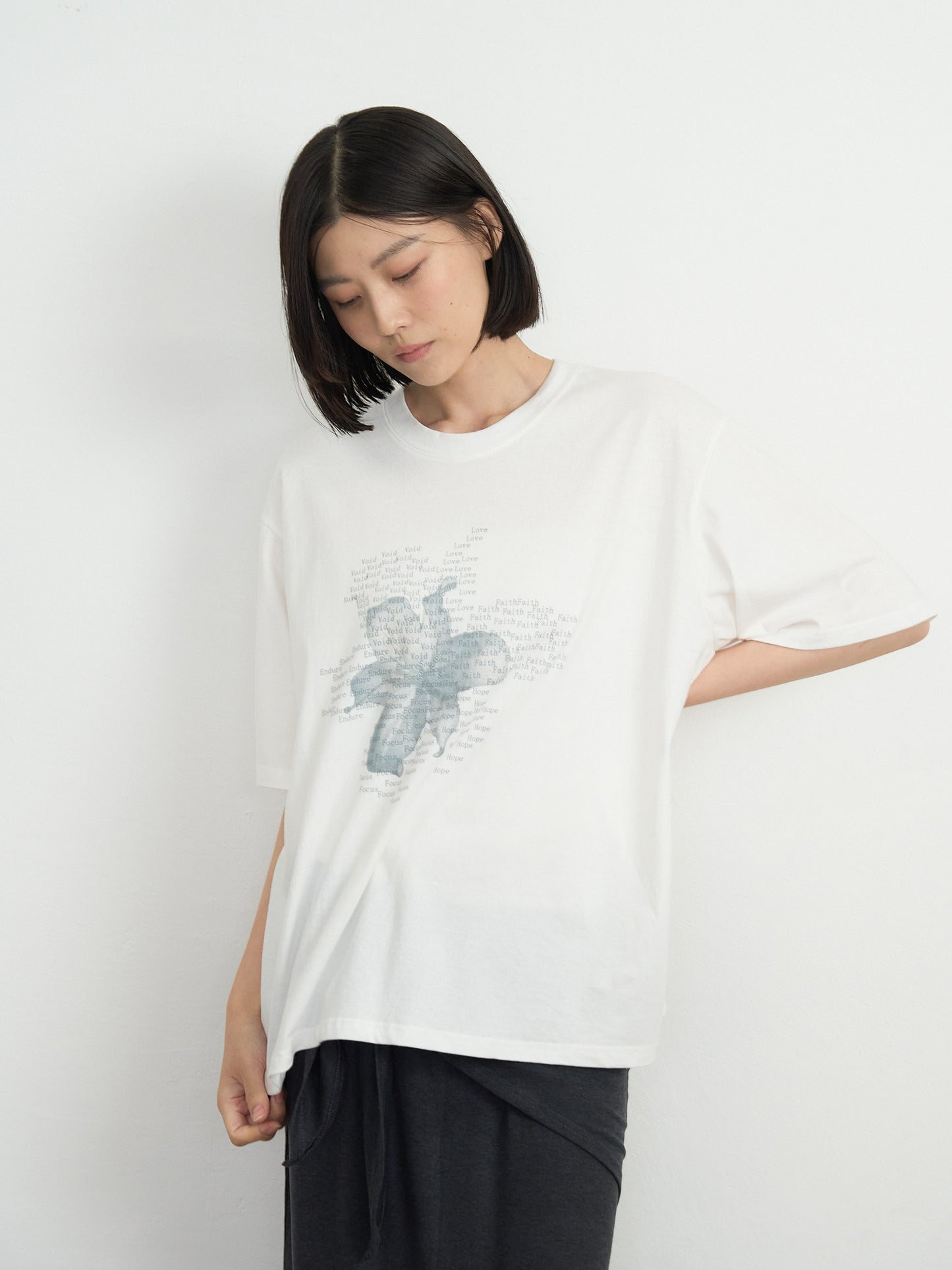 flower over tee