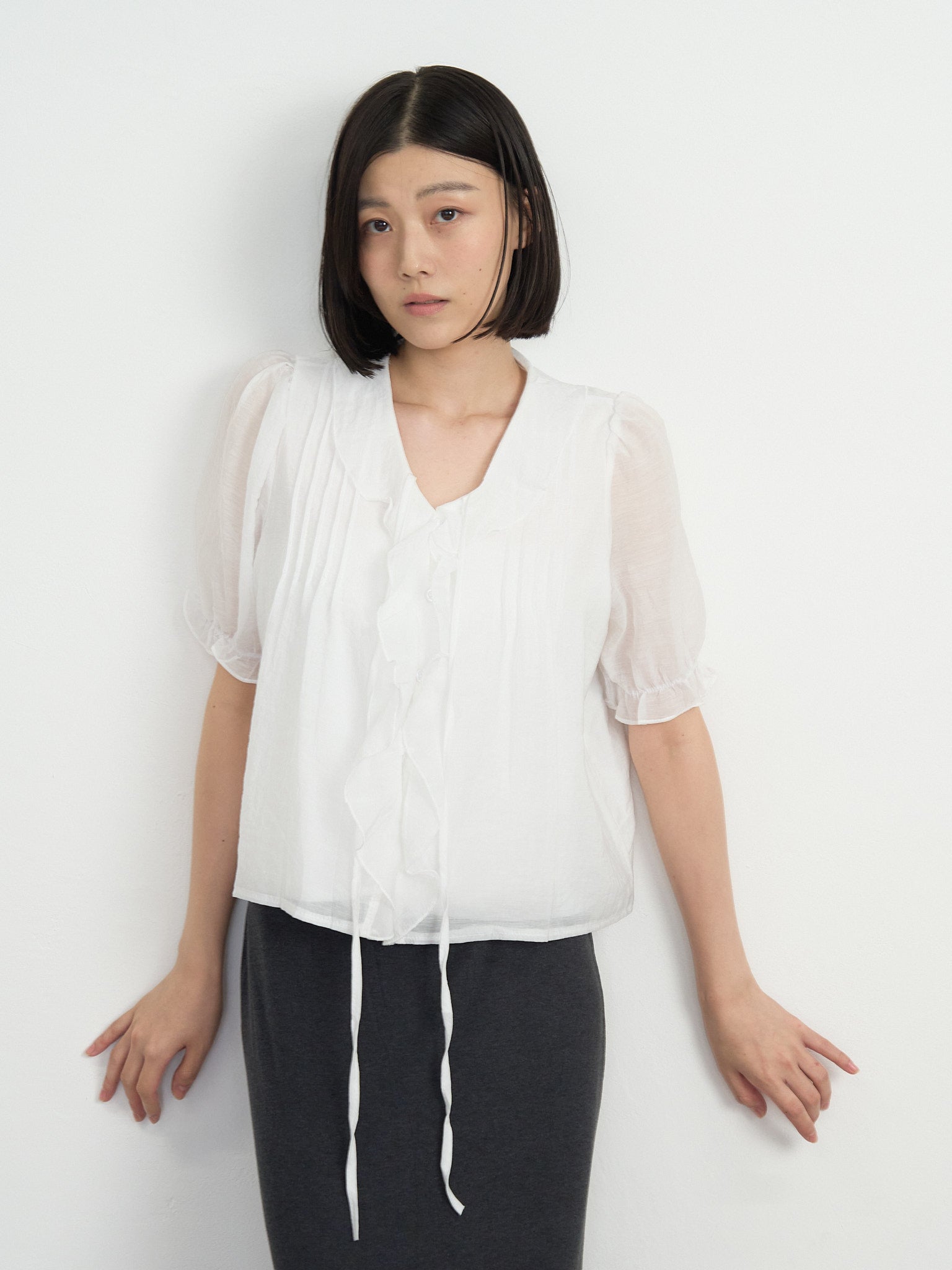 frill puff blouse – geeong