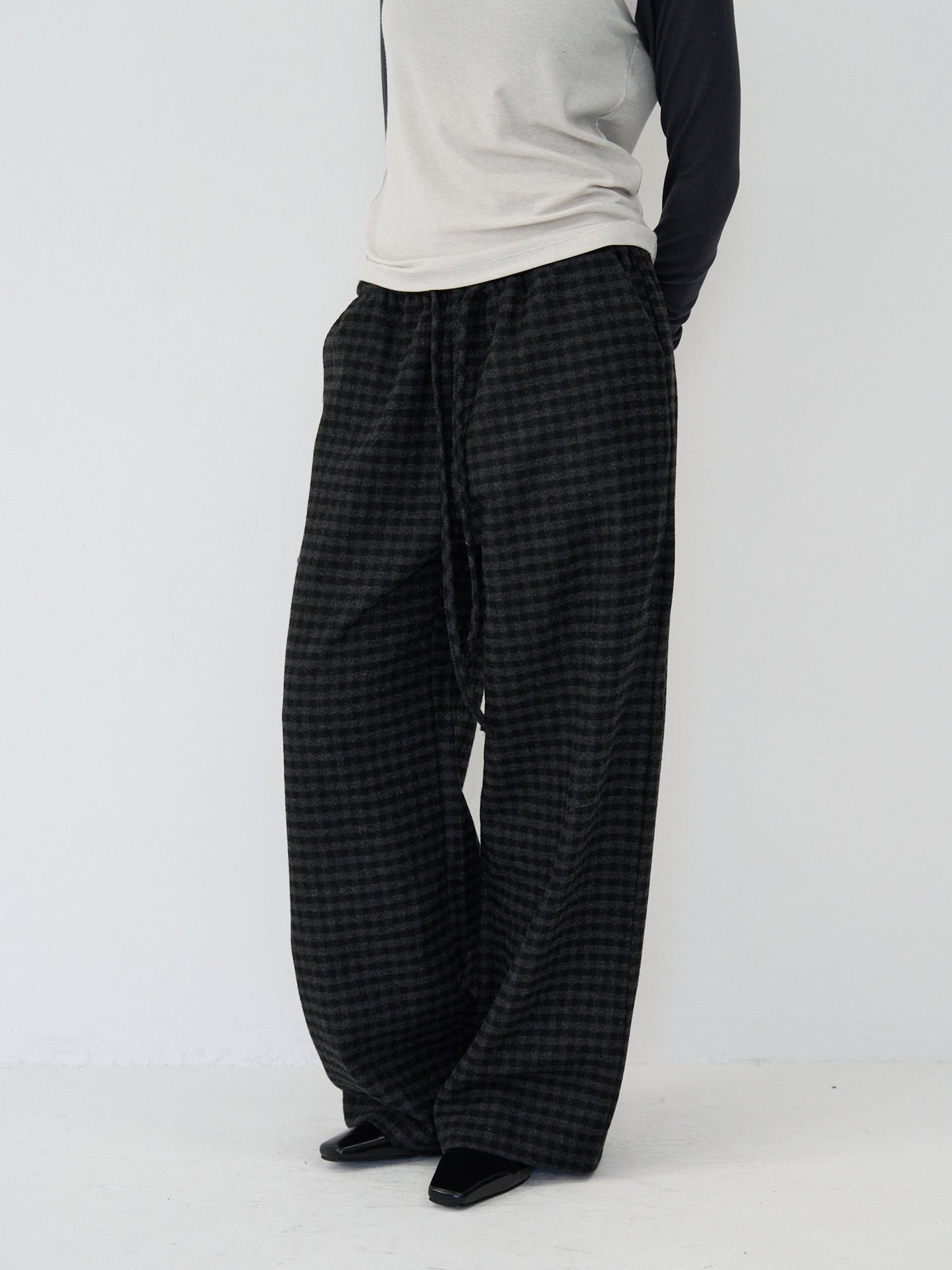 brushed relax pants